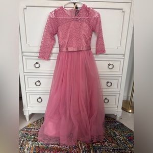 Easter dress. Pink and lace. Size 10